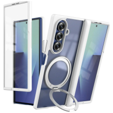 Beline - Beline Mobilskal F&ouml;r Galaxy Z Fold 8 MagSafe MagRing 360 - Vit
