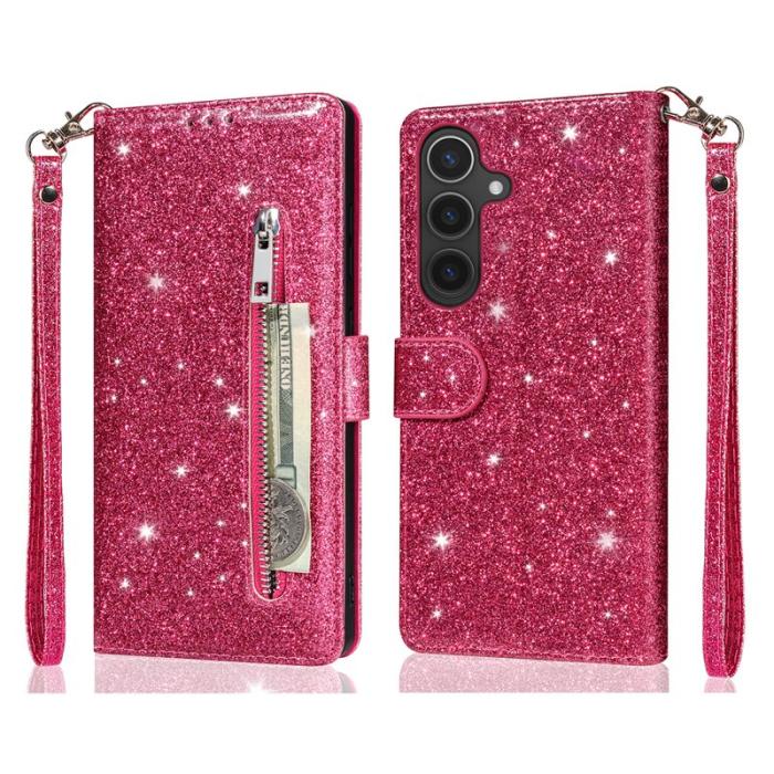 OEM - Mobilfodral för Samsung Galaxy S26 Ställfunktion Konstläder - Rosa