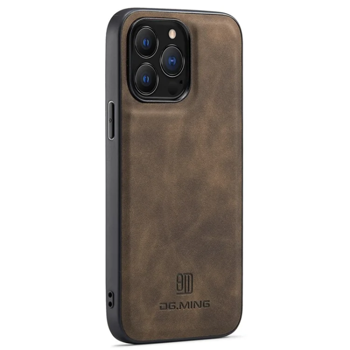DG.MING - DG.MING iPhone 16 Pro Max Mobilskal Hybrid Läder - Coffee