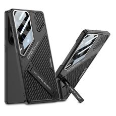 GKK - GKK Mobilskal f&ouml;r Samsung Galaxy S26 Ultra St&ouml;tbest&auml;ndig PC + PU Kolfibertextur