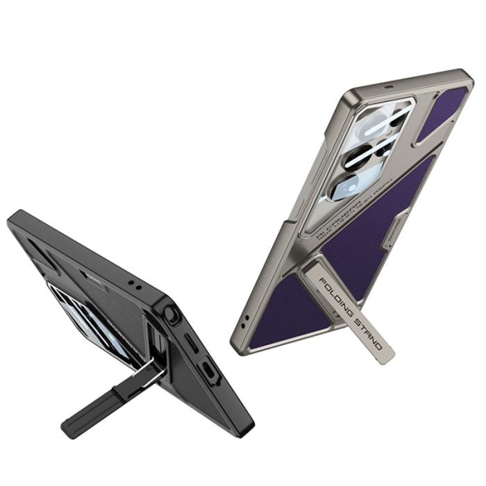 GKK - GKK Mobilskal för Samsung Galaxy S26 Ultra Stötbeständig PC + PU Kolfibertextur