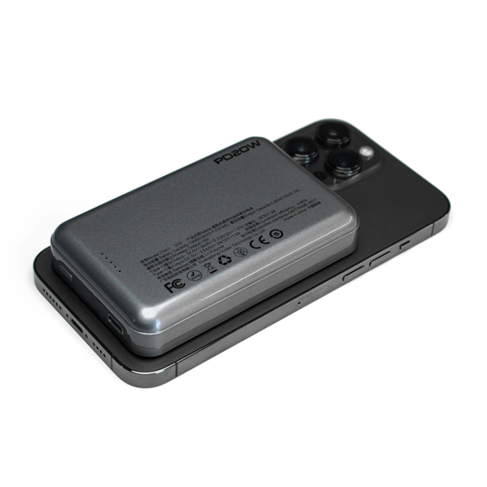 Dudao - Dudao Powerbank 10000mAh med Trådlös Laddare 20W - Svart
