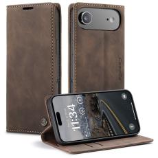 Caseme - CASEME 013 iPhone Air Pl&aring;nboksfodral Konstl&auml;der - Kaffe
