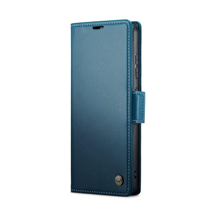 Caseme - CASEME Plånboksfodral Konstläder för Samsung Galaxy S24 FE - Blå