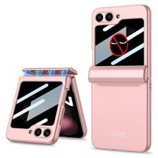 GKK - GKK Galaxy Z Flip 7 Mobilskal med Privacy Skärmskydd - Rosa