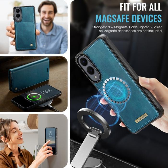 Caseme - CASEME C49 Mobilskal till Samsung Galaxy S25 Edge MagSafe RFID Grön