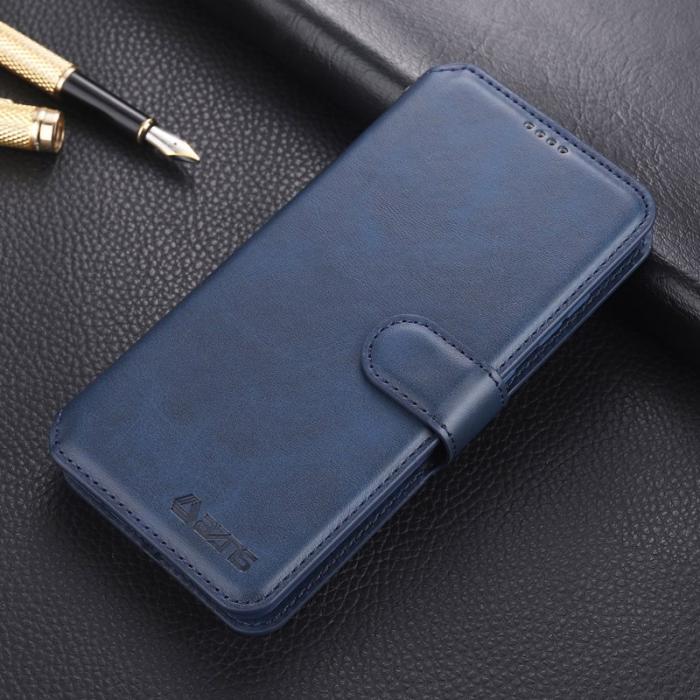 AZNS - AZNS Samsung Galaxy S22 5G Plånboksfodral Konstläder - Blå