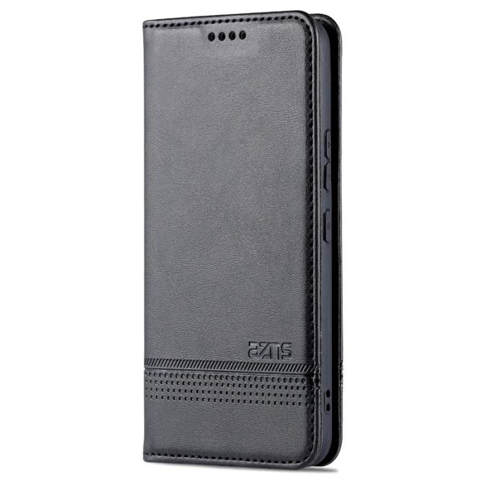 AZNS - AZNS Samsung Galaxy S22 5G Plånboksfodral Konstläder - Svart