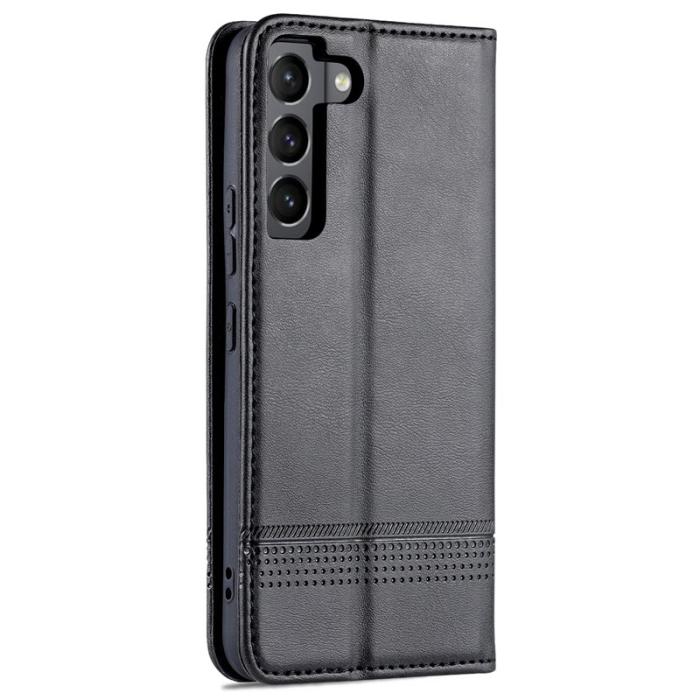 AZNS - AZNS Samsung Galaxy S22 5G Plånboksfodral Konstläder - Svart