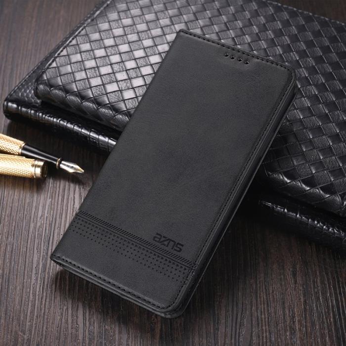 AZNS - AZNS Samsung Galaxy S22 5G Plånboksfodral Konstläder - Svart