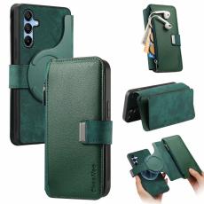CASENEO - CASENEO MW-02 Pl&aring;nboksfodral f&ouml;r Samsung Galaxy A16 5G - Konstl&auml;der - Gr&ouml;n