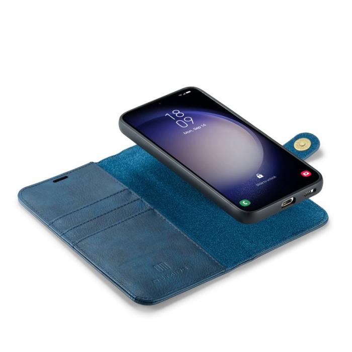 DG.MING - DG.MING Samsung Galaxy S24 FE Plånboksfodral Äkta läder - Blå
