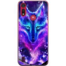 iSecrets - Mobilskal till Motorola Moto E6s (2020) med Neon Varg