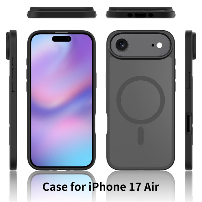 A-One Brand - iPhone Air Mobilskal MagSafe Acrylic Skin Touch - Svart