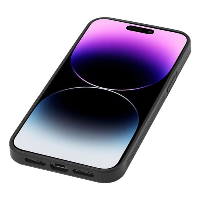 LC.imeeke - LC.IMEEKE Mobilskal till iPhone 14 Pro Max - Kolfiber Splicing - Svart