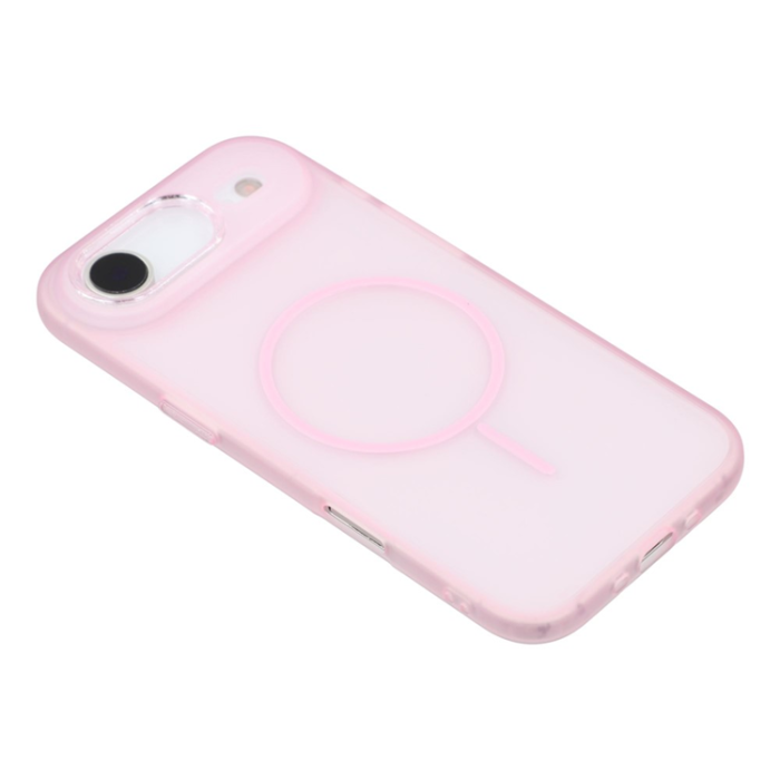 A-One Brand - iPhone Air Mobilskal MagSafe med Glitter Lins Frame - Rosa