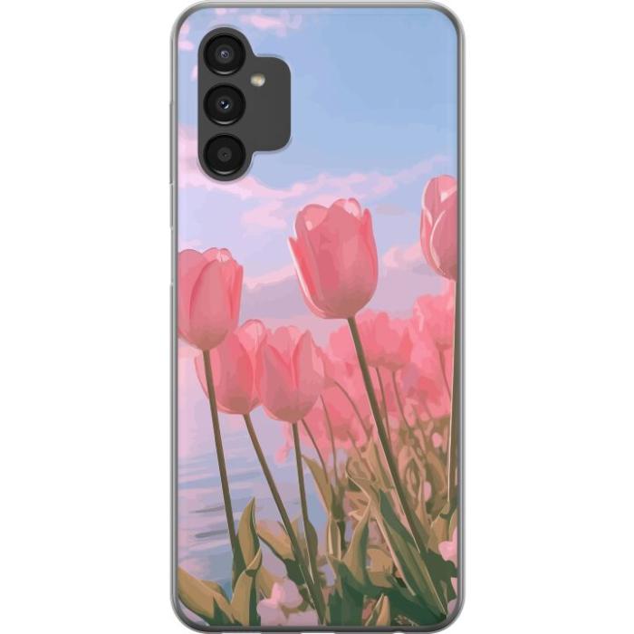 iSecrets - Mobilskal till Samsung Galaxy A04s med Rosa Tulpaner