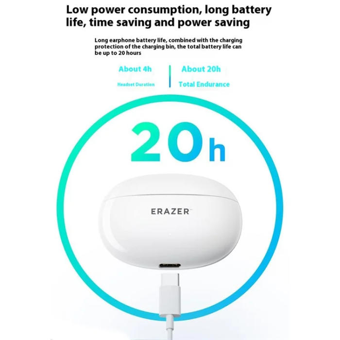 Lenovo - Lenovo TWS In-Ear Bluetooth Hörlurar Erazer - Vit
