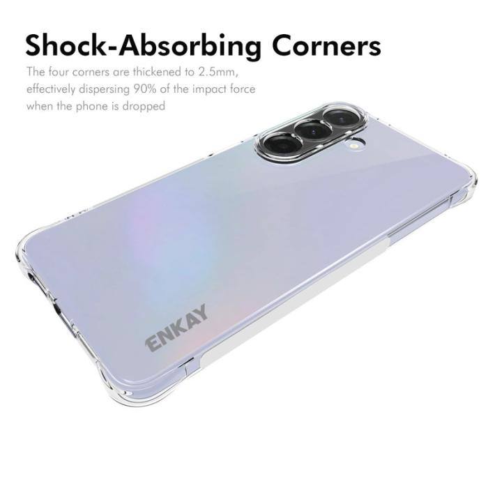 HAT PRINCE - ENKAY Samsung Galaxy S26 Plus Skal TPU Stöttålig Antiglid - Transparent