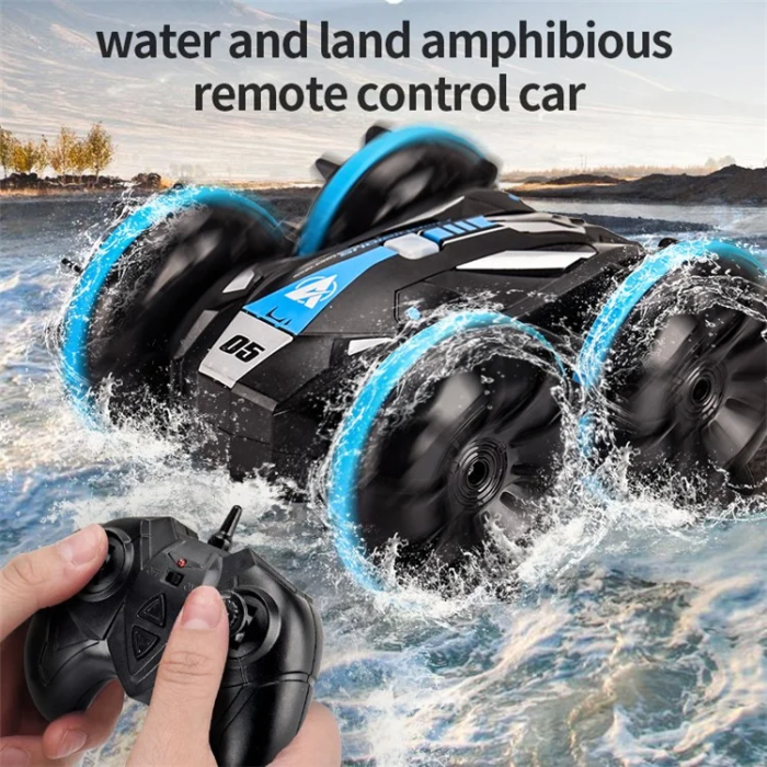 OEM - Fjärrstyrd Bil Dubbelsidig Tumlande Fyrhjulig Amfibie Stunt RC-bil