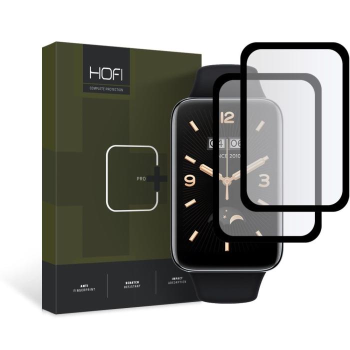 Hofi - Hofi [2-PACK] Xiaomi Smart Band 7 Pro Härdat Glas Skärmskydd Hybrid - Svart