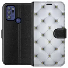Gustaf - Pl&aring;nboksfodral till Motorola Moto G60S med Fancy