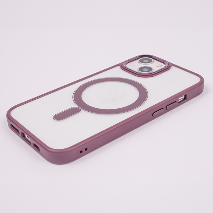 OEM - iPhone 14 Mobilskal MagSafe Satin Clear - Lila