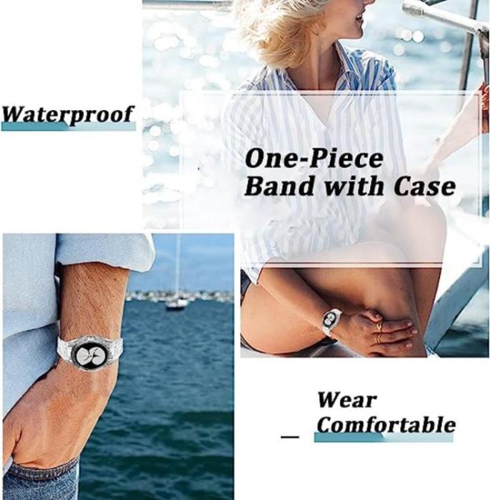 OEM - Galaxy Watch 4/5 (46mm) Replacement Case Band - Clear