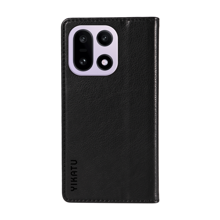 YIKATU - YIKATU OnePlus 15 Plånboksfodral Litchi Closure Läder