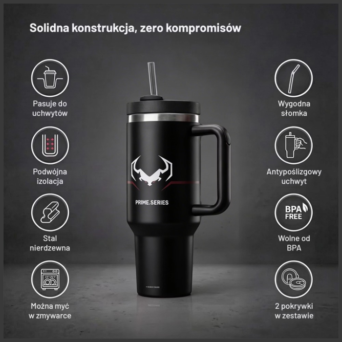 Diablo - Diablo Termosmugg med Handtag - Svart