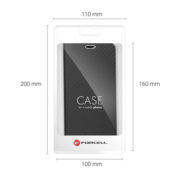 OEM - Redmi 10C Plånboksfodral Forcell Luna Carbon - Svart