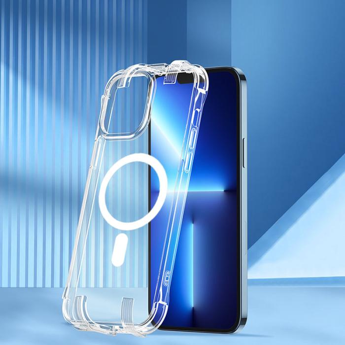 Joyroom - Joyroom Defender Magsafe Skal iPhone 13 - Transparent