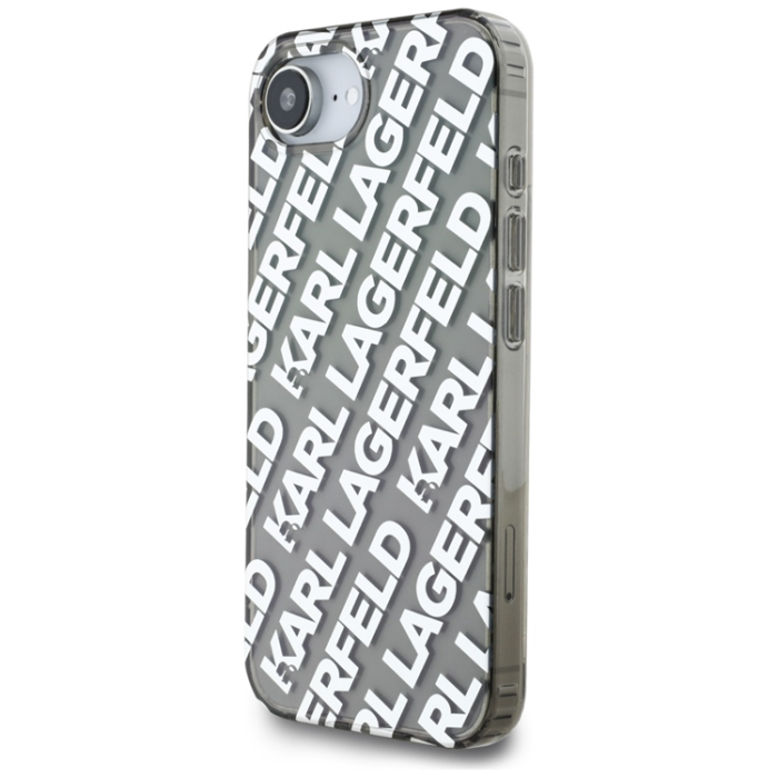 KARL LAGERFELD - Karl Lagerfeld iPhone 16e Mobilskal Repeat Logo - Silver