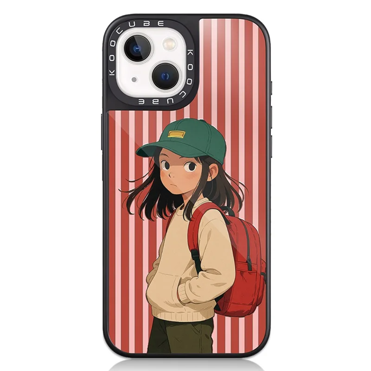 iPhone 14 Mobilskal MagSafe Aluminium Silikon (Style C) | 2353 | AlltMobil