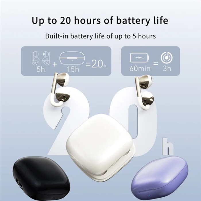 OEM - OWS In-Ear Gaming Hörlurar Bluetooth ENC F22 - Lila