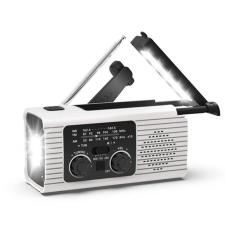 Pristar - Pristar Radio FM med Ficklampa 4000 mAh YX318 - Vit