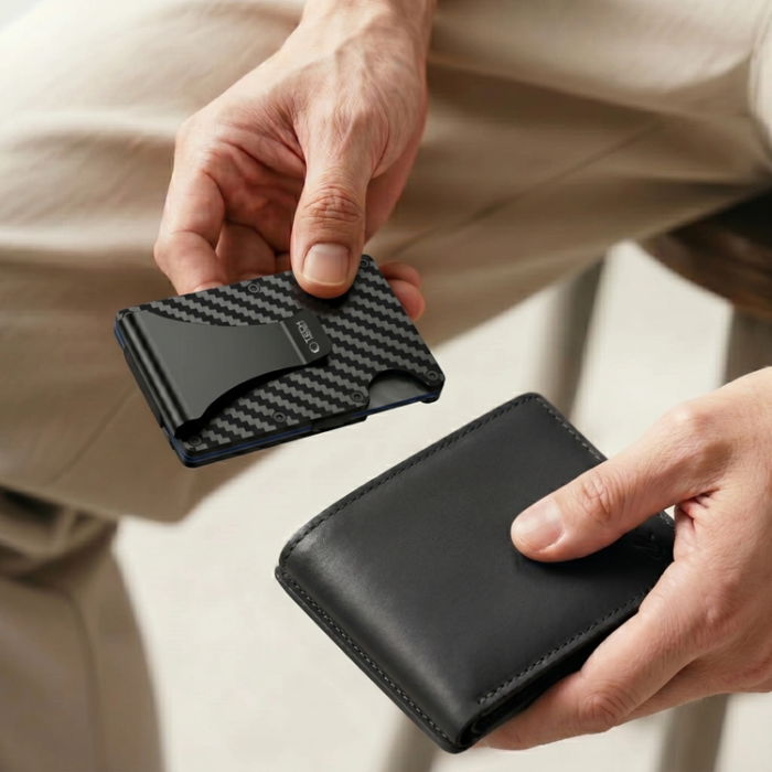 Tech-Protect - Tech-Protect Korthållare Thorn RFID - Carbon Svart