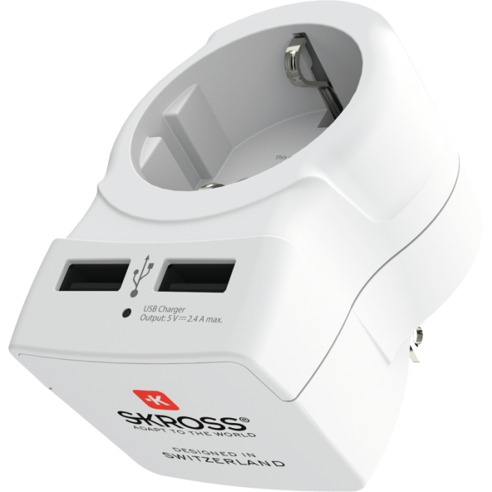 UTGATT1 - SKross Europe to USA USB Country Laddare