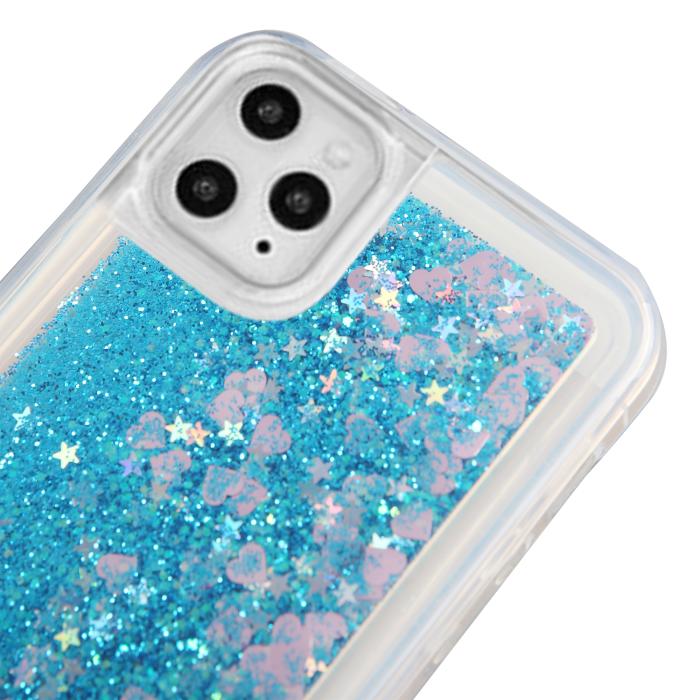 Boom of Sweden - Glitter Skal till Apple iPhone 11 Pro Max - Blå