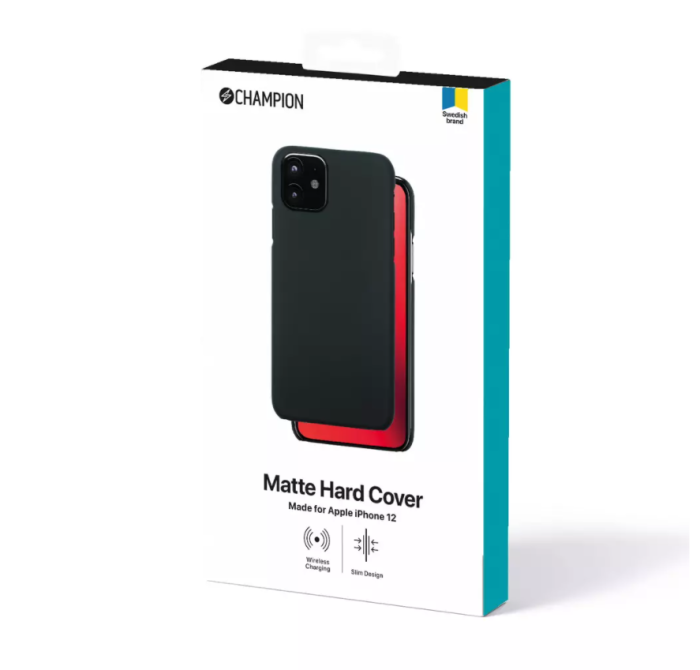 Champion - Champion Tunt Hårt Skal iPhone 12 Mini - Svart