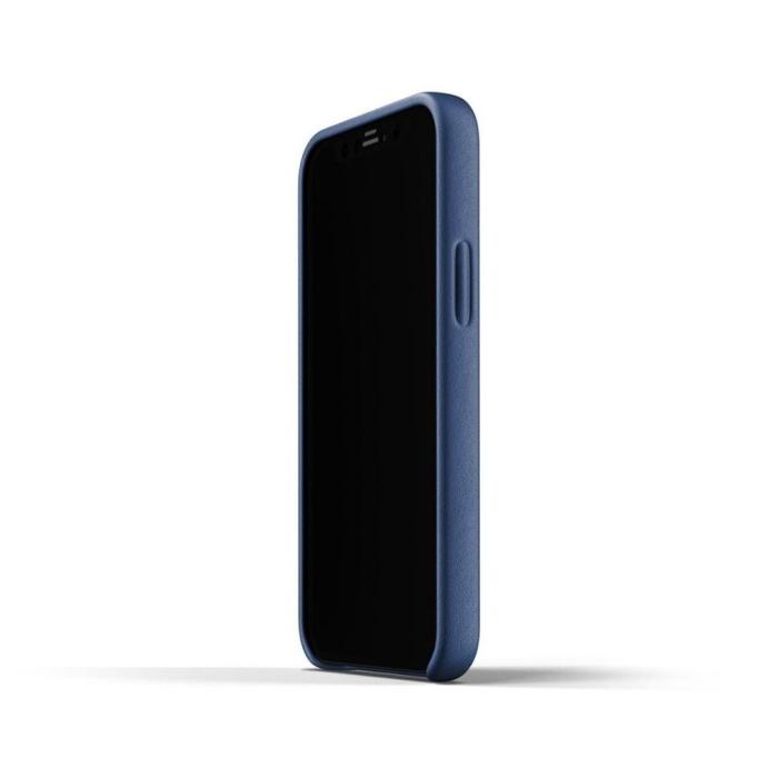 UTGATT5 - Mujjo Full Leather Case till iPhone 12 Mini - Monacoblå