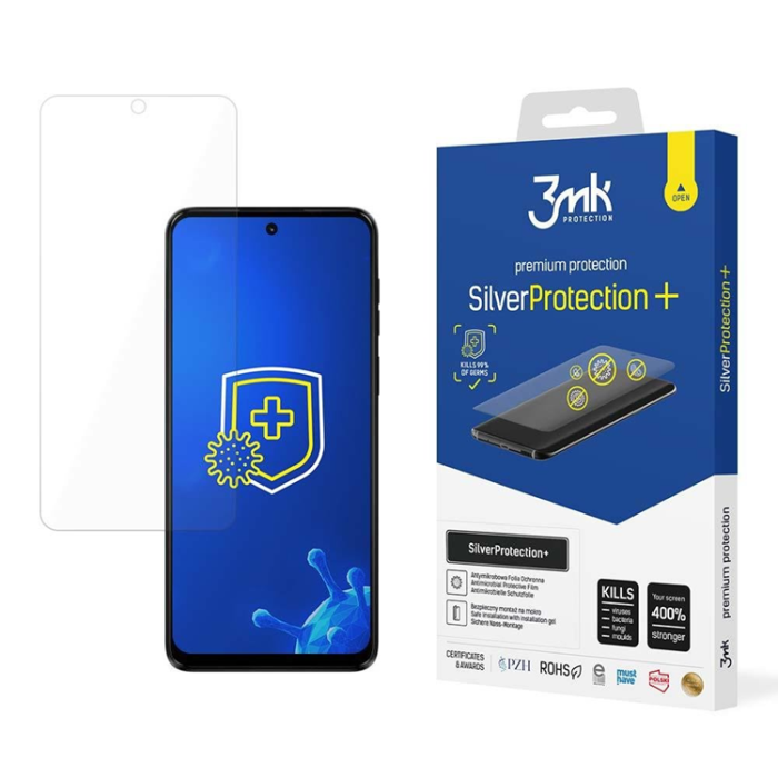3MK - 3MK Motorola Moto G14 Plastfilm skärmskydd Silver Protection+