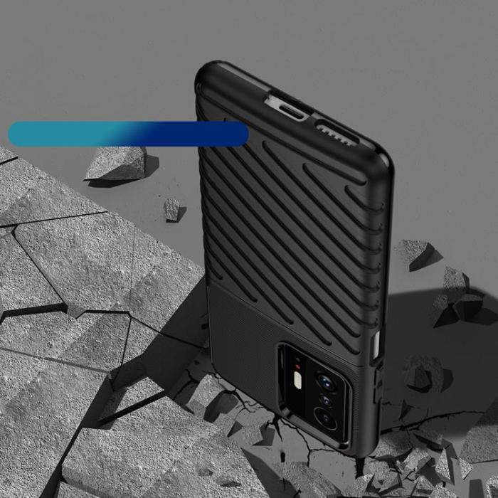 UTGATT1 - Thunder Flexible Armored Skal Xiaomi Mi 11T/11T Pro - Svart