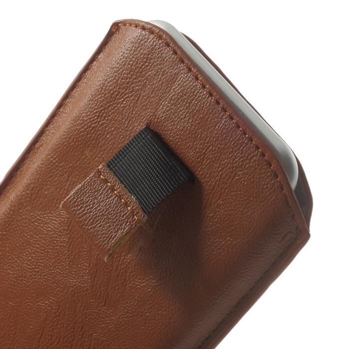 UTGATT5 - PouchFodral med fönster till Apple iPhone 6 / 6S / Samsung Galaxy S4 - Brun