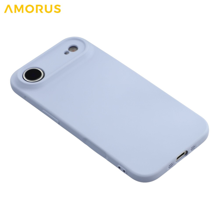 Amorus - AMORUS iPhone Air Mobilskal Precise Cutouts TPU Fiber - Ljuslila