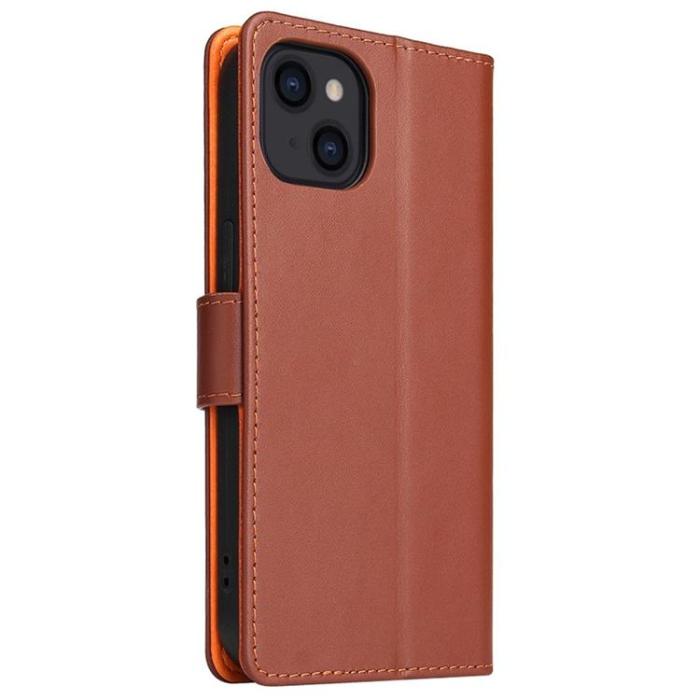 OEM - iPhone 14 Pro Max Plånboksfodral Dual Flip - Brun