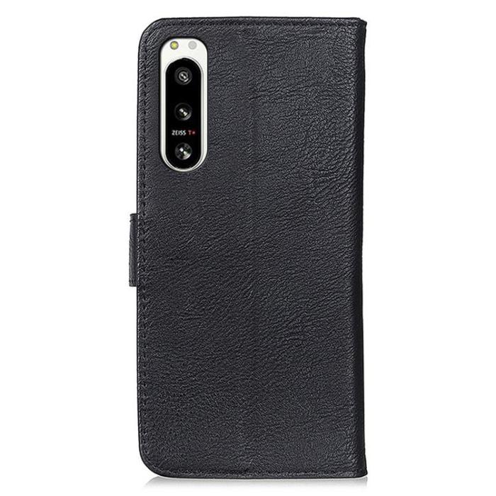 KHAZNEH - KHAZNEH Sony Xperia 5 IV Plånboksfodral PU-Läder - Svart