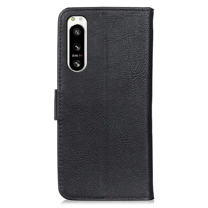 KHAZNEH - KHAZNEH Sony Xperia 5 IV Plånboksfodral PU-Läder - Svart