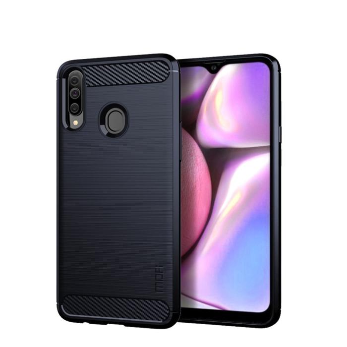 Mofi - MOFI Carbon Fiber Samsung Galaxy A20s - Blå