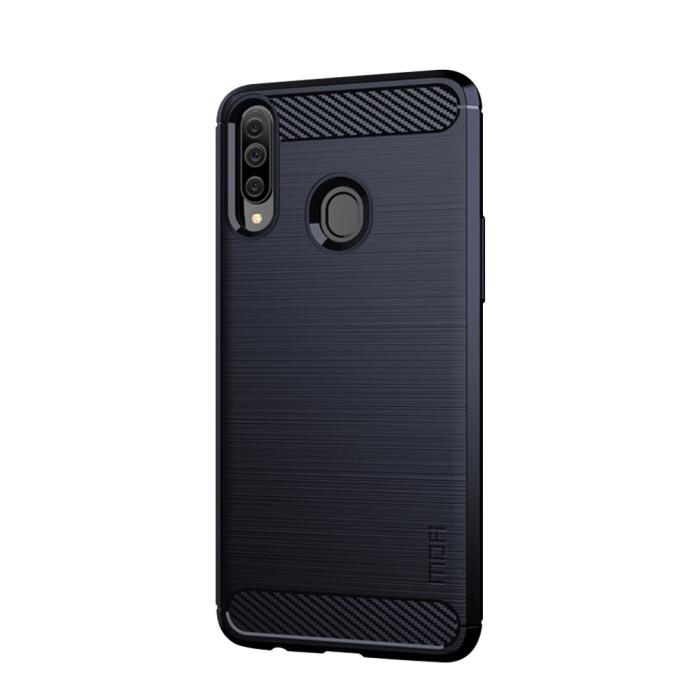 Mofi - MOFI Carbon Fiber Samsung Galaxy A20s - Blå